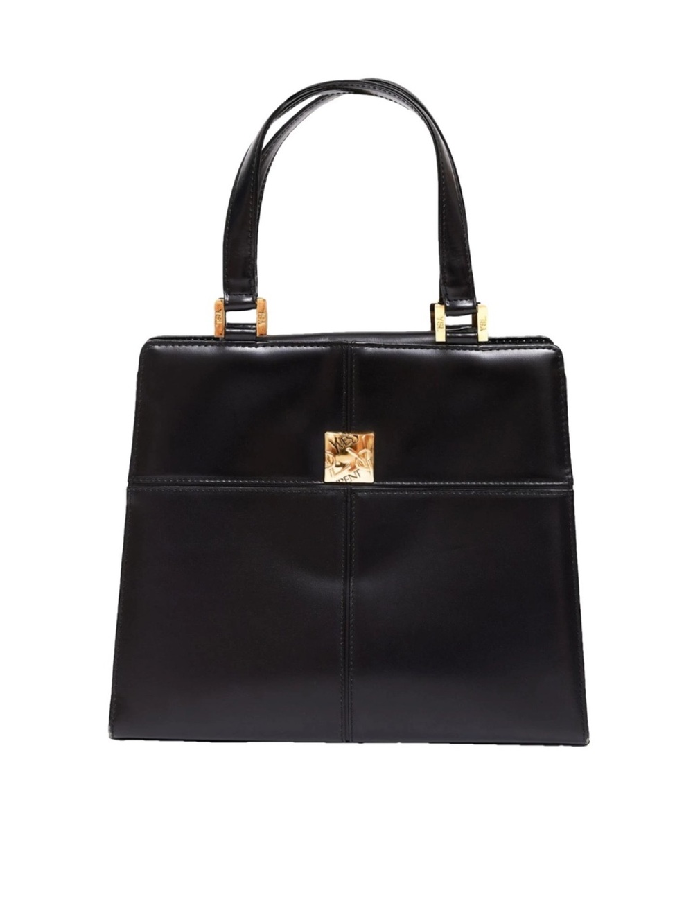 Yves Saint Laurent 



 Leather Top-Handle Satchel with Gold Hardware